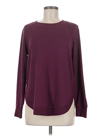 Pre-owned Maurices Pullover Sweater In Burgundy