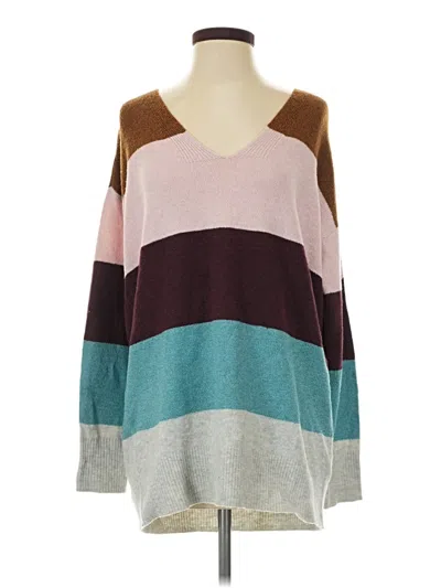 Pre-owned Maurices Pullover Sweater In Burgundy
