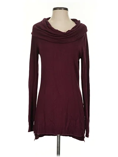 Pre-owned Maurices Pullover Sweater In Burgundy