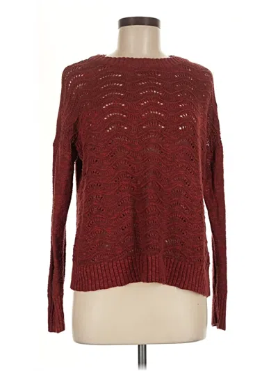 Pre-owned Maurices Pullover Sweater In Burgundy