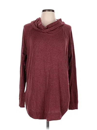 Pre-owned Maurices Pullover Sweater In Burgundy