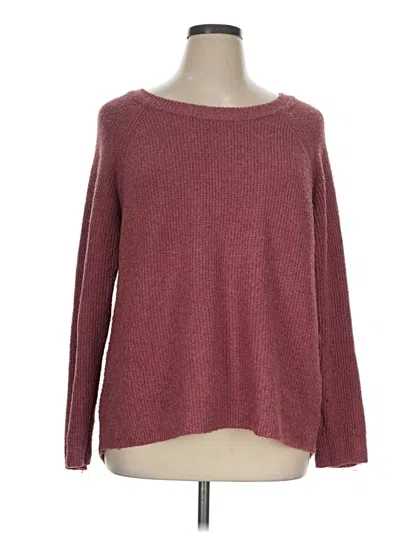Pre-owned Maurices Pullover Sweater In Burgundy