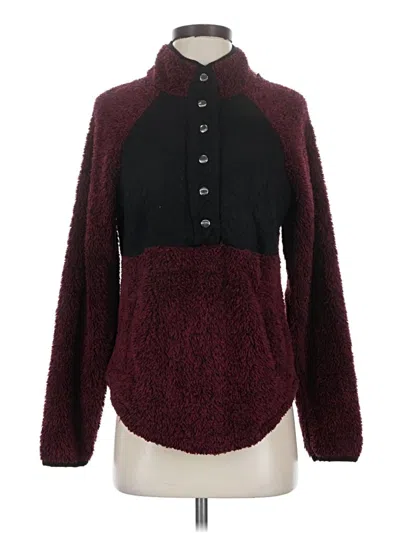 Pre-owned Maurices Pullover Sweater In Burgundy