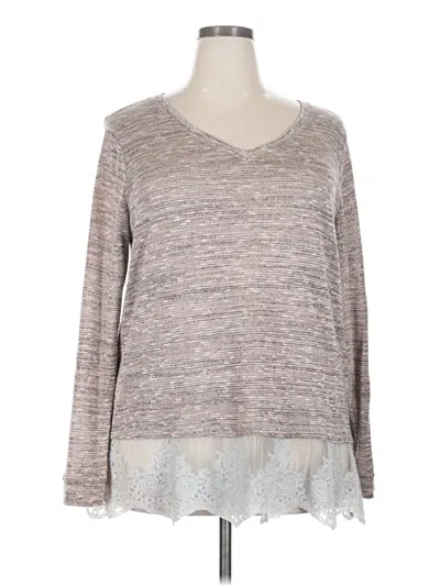 Pre-owned Maurices Pullover Sweater In Gray