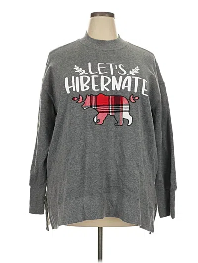 Pre-owned Maurices Pullover Sweater In Gray