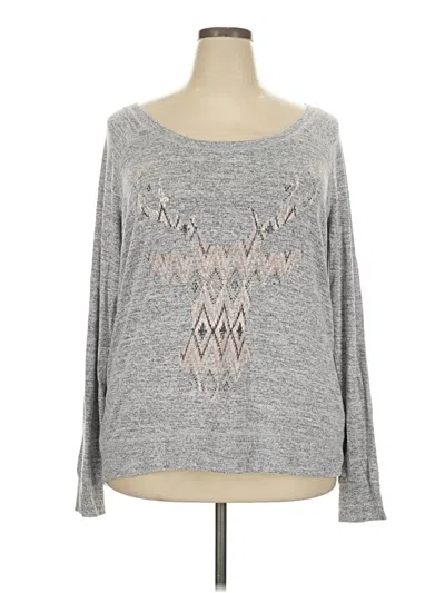 Pre-owned Maurices Pullover Sweater In Gray