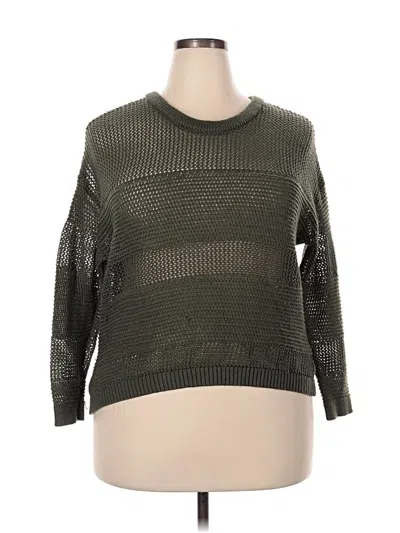 Pre-owned Maurices Pullover Sweater In Green