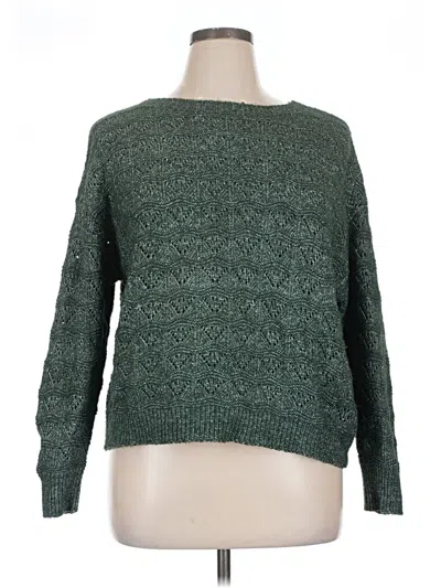 Pre-owned Maurices Pullover Sweater In Green