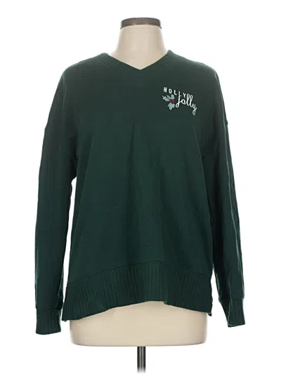 Pre-owned Maurices Pullover Sweater In Green