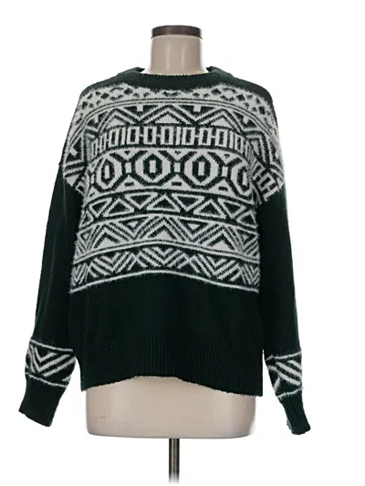 Pre-owned Maurices Pullover Sweater In Green