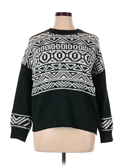 Pre-owned Maurices Pullover Sweater In Green