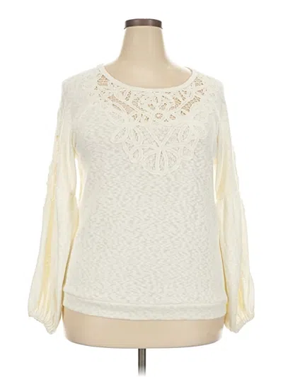 Pre-owned Maurices Pullover Sweater In Ivory