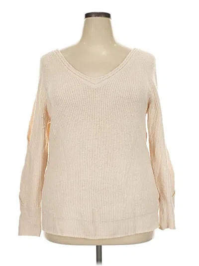 Pre-owned Maurices Pullover Sweater In Ivory