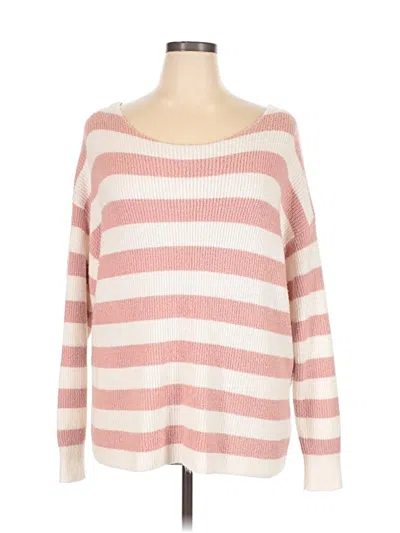 Pre-owned Maurices Pullover Sweater In Pink
