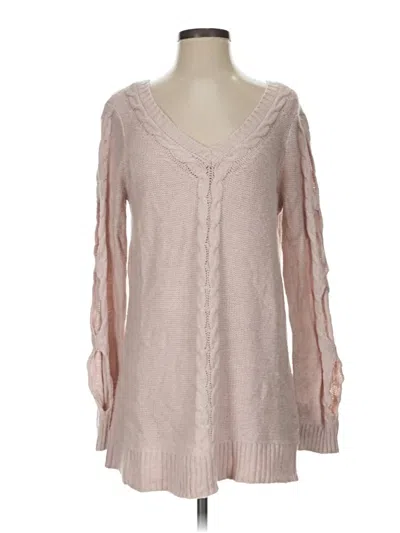 Pre-owned Maurices Pullover Sweater In Pink