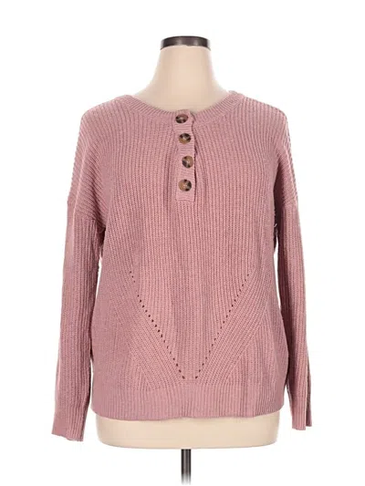 Pre-owned Maurices Pullover Sweater In Pink