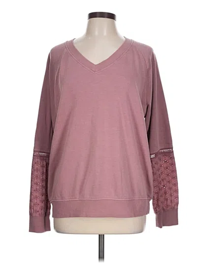 Pre-owned Maurices Pullover Sweater In Pink