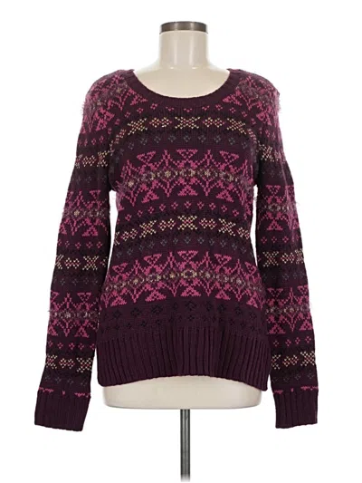 Pre-owned Maurices Pullover Sweater In Purple