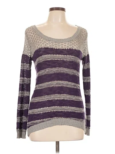 Pre-owned Maurices Pullover Sweater In Purple
