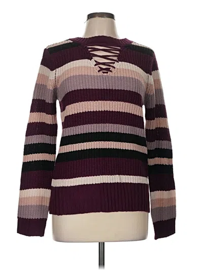 Pre-owned Maurices Pullover Sweater In Purple
