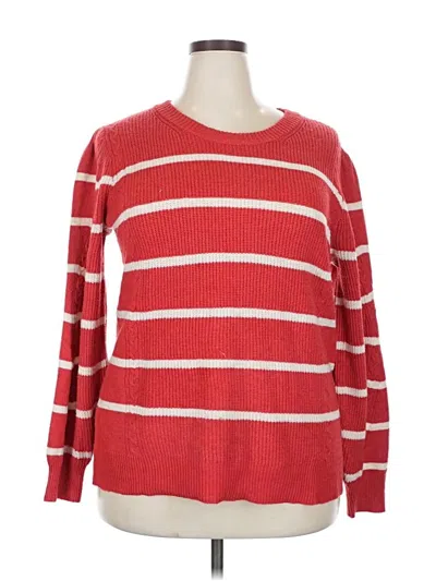 Pre-owned Maurices Pullover Sweater In Red