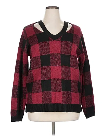 Pre-owned Maurices Pullover Sweater In Red