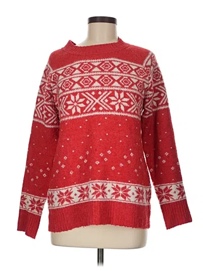 Pre-owned Maurices Pullover Sweater In Red