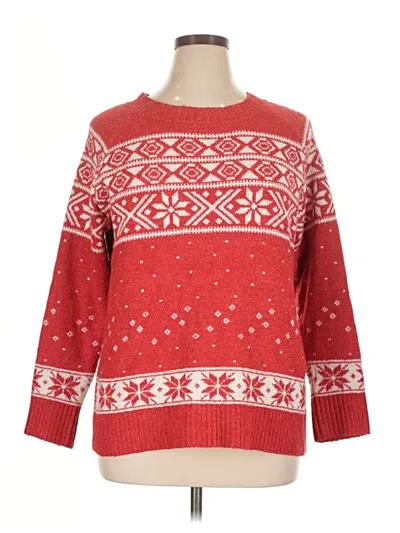 Pre-owned Maurices Pullover Sweater In Red
