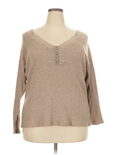 Pre-owned Maurices Pullover Sweater In Tan