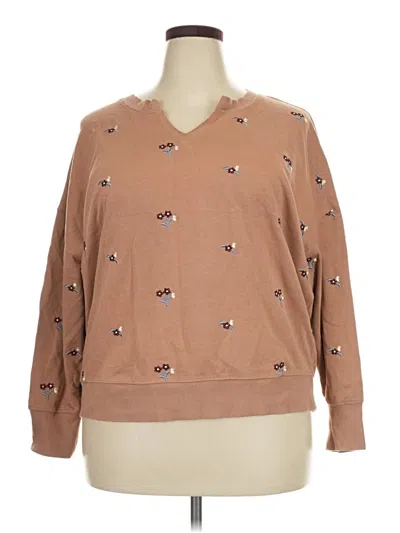 Pre-owned Maurices Pullover Sweater In Tan