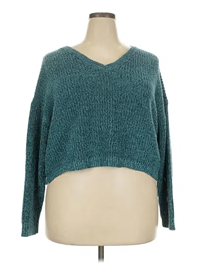 Pre-owned Maurices Pullover Sweater In Teal