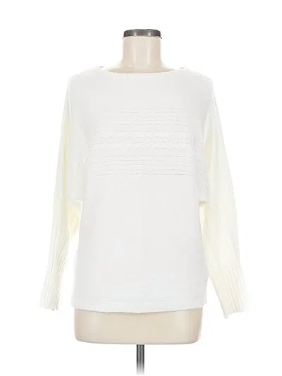 Pre-owned Maurices Pullover Sweater In White