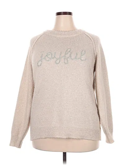 Pre-owned Maurices Pullover Sweater In White