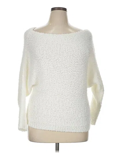 Pre-owned Maurices Pullover Sweater In White