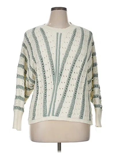 Pre-owned Maurices Pullover Sweater In White
