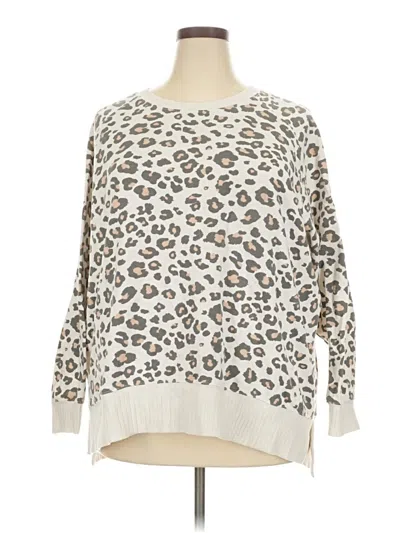 Pre-owned Maurices Pullover Sweater In White