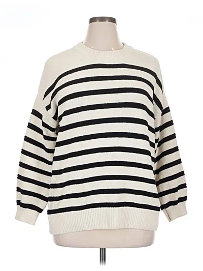 Pre-owned Maurices Pullover Sweater In White