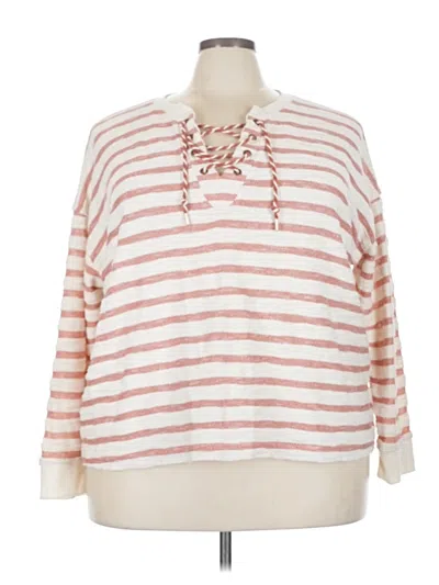 Pre-owned Maurices Pullover Sweater In White
