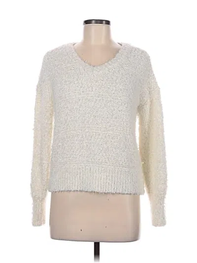 Pre-owned Maurices Pullover Sweater In White