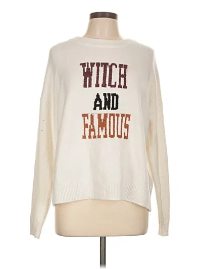 Pre-owned Maurices Pullover Sweater In White