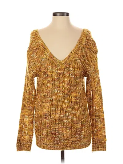 Pre-owned Maurices Pullover Sweater In Yellow