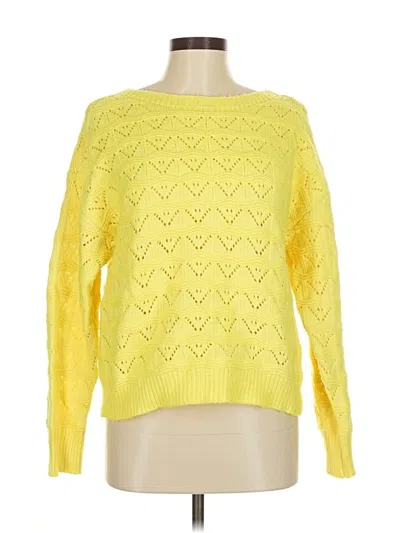 Pre-owned Maurices Pullover Sweater In Yellow