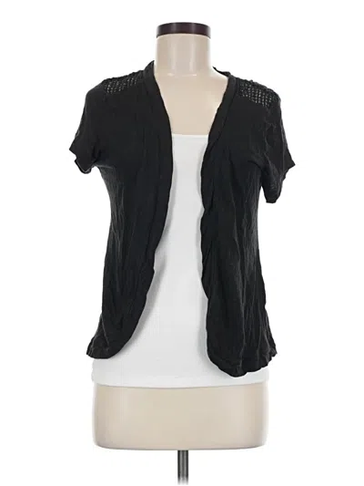 Pre-owned Maurices Short Sleeve Blouse In Black