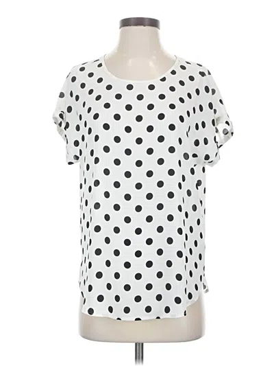 Maurices Short Sleeve Blouse In Brown