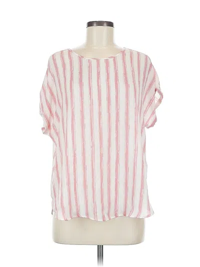 Pre-owned Maurices Short Sleeve Blouse In Pink