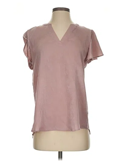 Pre-owned Maurices Short Sleeve Blouse In Pink