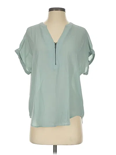 Pre-owned Maurices Short Sleeve Blouse In Teal
