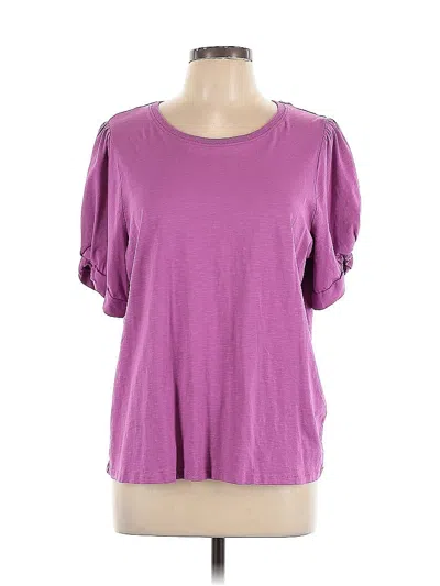 Pre-owned Maurices Short Sleeve T-shirt In Purple