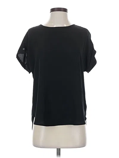 Pre-owned Maurices Short Sleeve Top Black Boatneck Tops