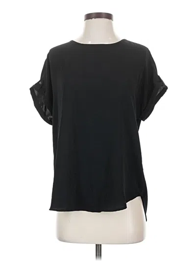 Pre-owned Maurices Short Sleeve Top Black Cold Shoulder Neckline Tops